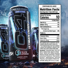 Close-up of 300 mg caffeine emphasis for high-energy pre-workout use.