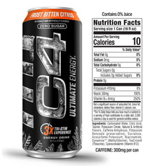 C4 Ultimate Energy 300mg caffeine badge signals high-energy servings before workouts.