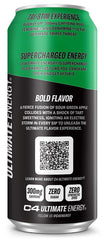 C4 Ultimate Energy 300mg caffeine emphasis image for strong, sustained energy