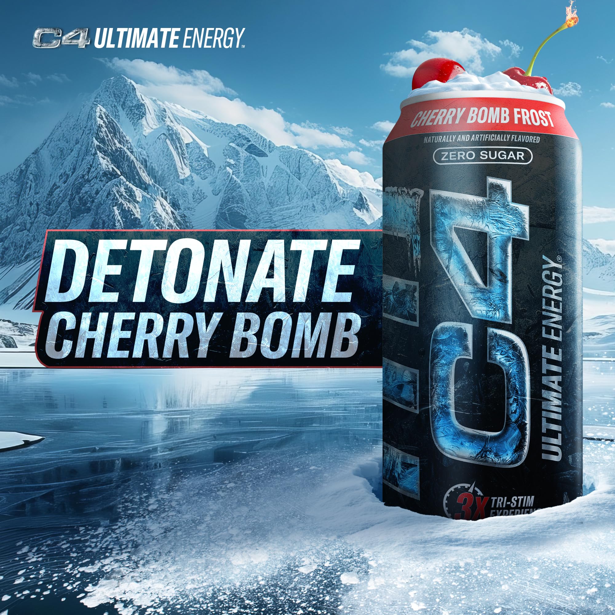 Cellucor C4 Ultimate Frost color-change can signaling peak frostiness.