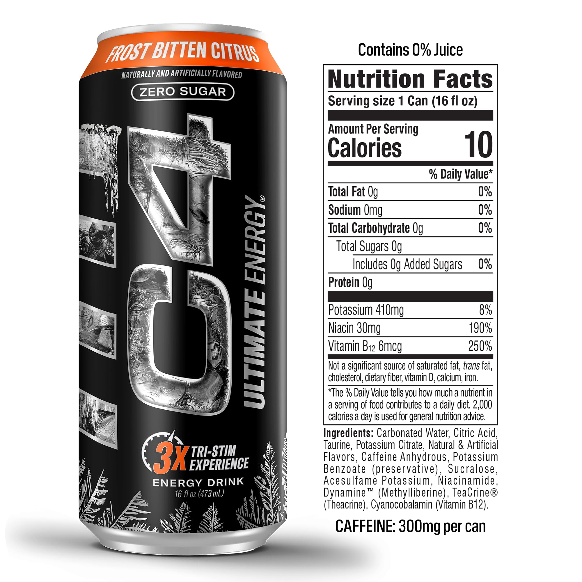 Display of the C4 Ultimate Frost 12-pack for bulk pre-workout needs