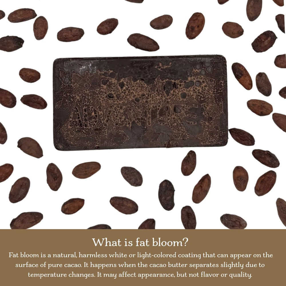 Cacao Adventures melts smoothly into smoothies, desserts, or cacao drinks.