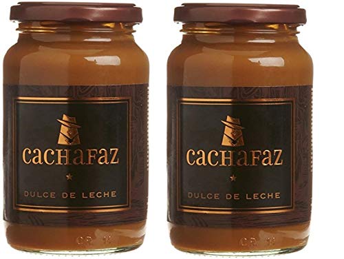 Cachafaz Dulce de Leche 450 g 2-pack glass jar; silky caramel spread for desserts