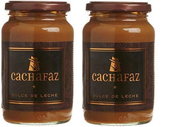 Cachafaz Dulce de Leche 450 g 2-pack glass jar; silky caramel spread for desserts
