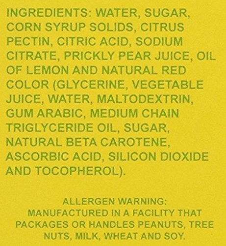 Cactus Candy Company real prickly pear fruit ingredients emphasize authenticity