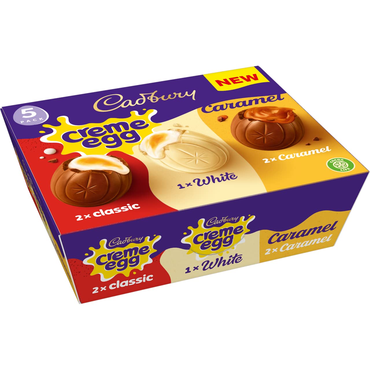 Cadbury caramel creme egg shot, smooth caramel surprise in every bite