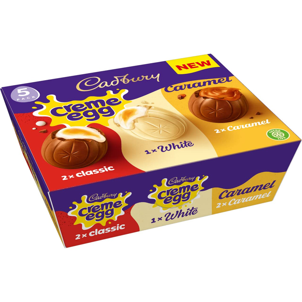 Cadbury caramel creme egg shot, smooth caramel surprise in every bite