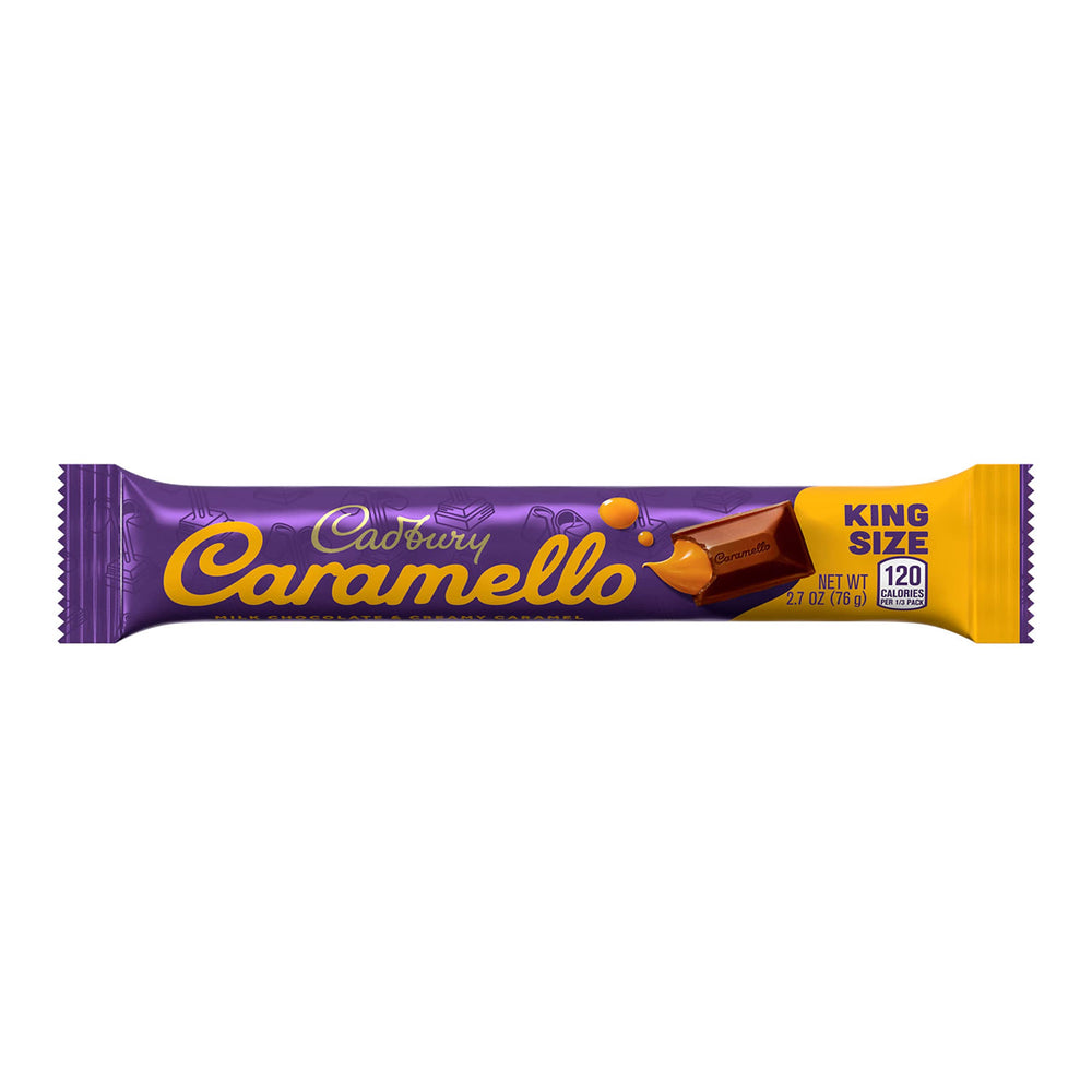 Cadbury Caramello bulk box packaging for easy storage and sharing.