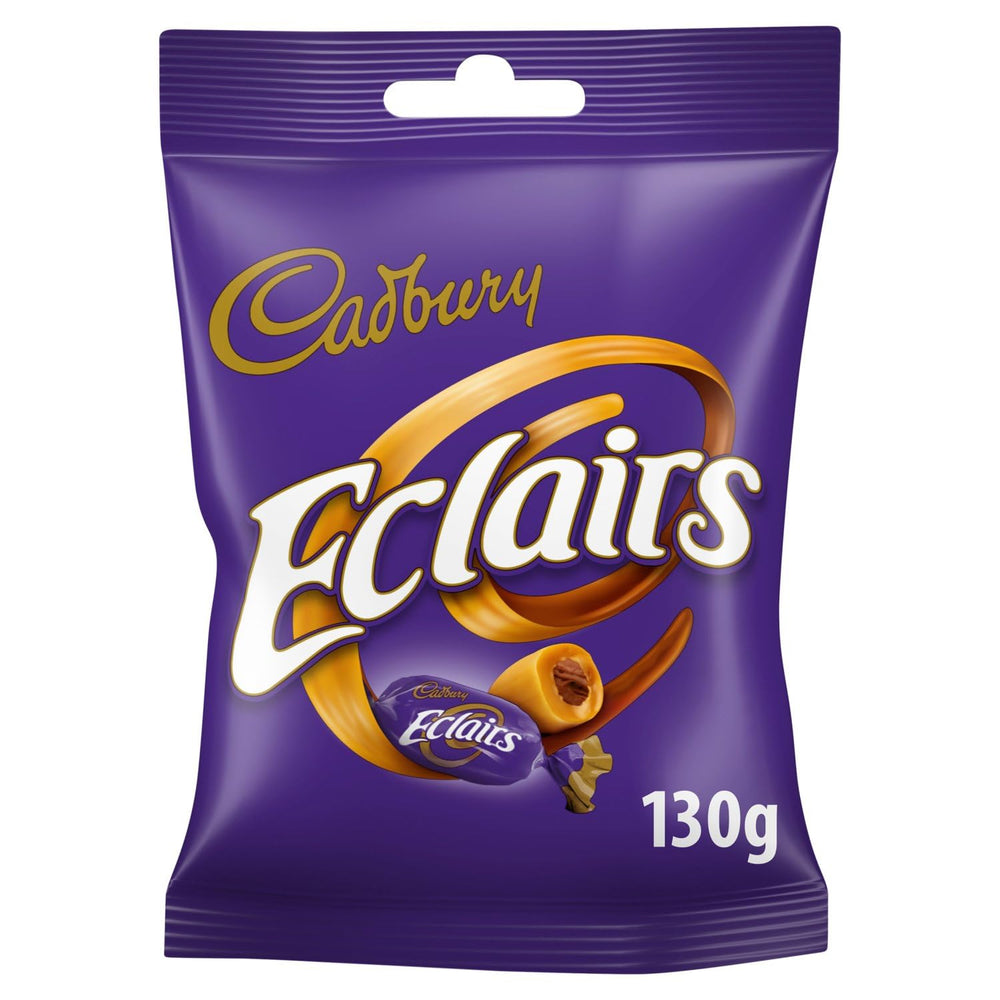 Cadbury Chocolate Eclairs 130g serving plate, ideal for teatime indulgence with friends