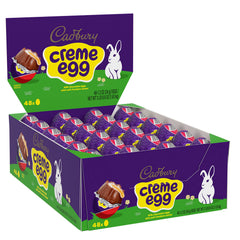 Cadbury Creme Egg milk chocolate with foil-wrapped presentation for festive Easter baskets.