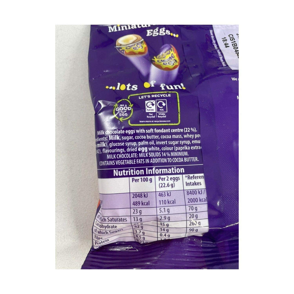 Cadbury Creme Egg Minis on plate with a bite, perfect for sharing.
