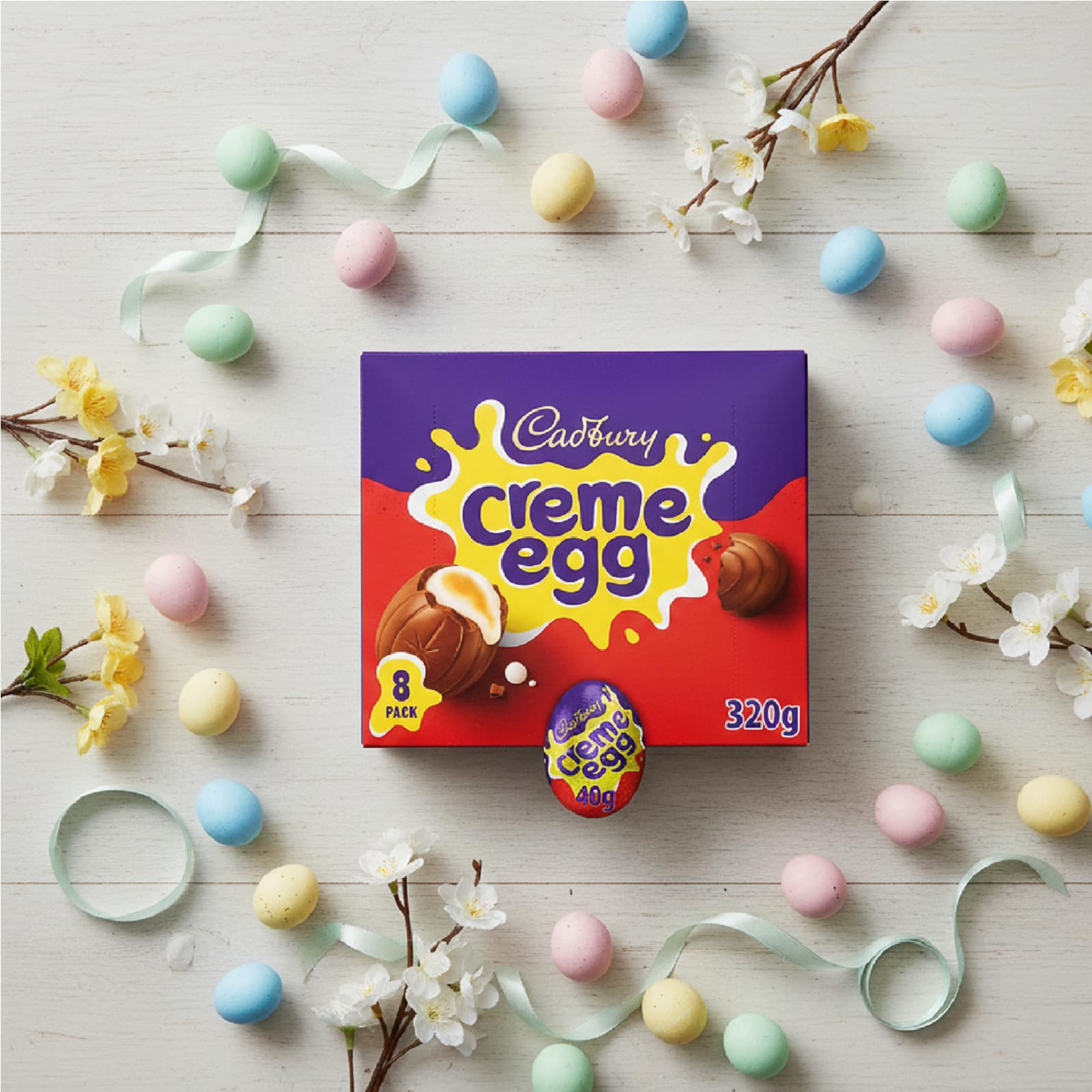 Cadbury Creme Eggs bite-size treat for quick indulgence.