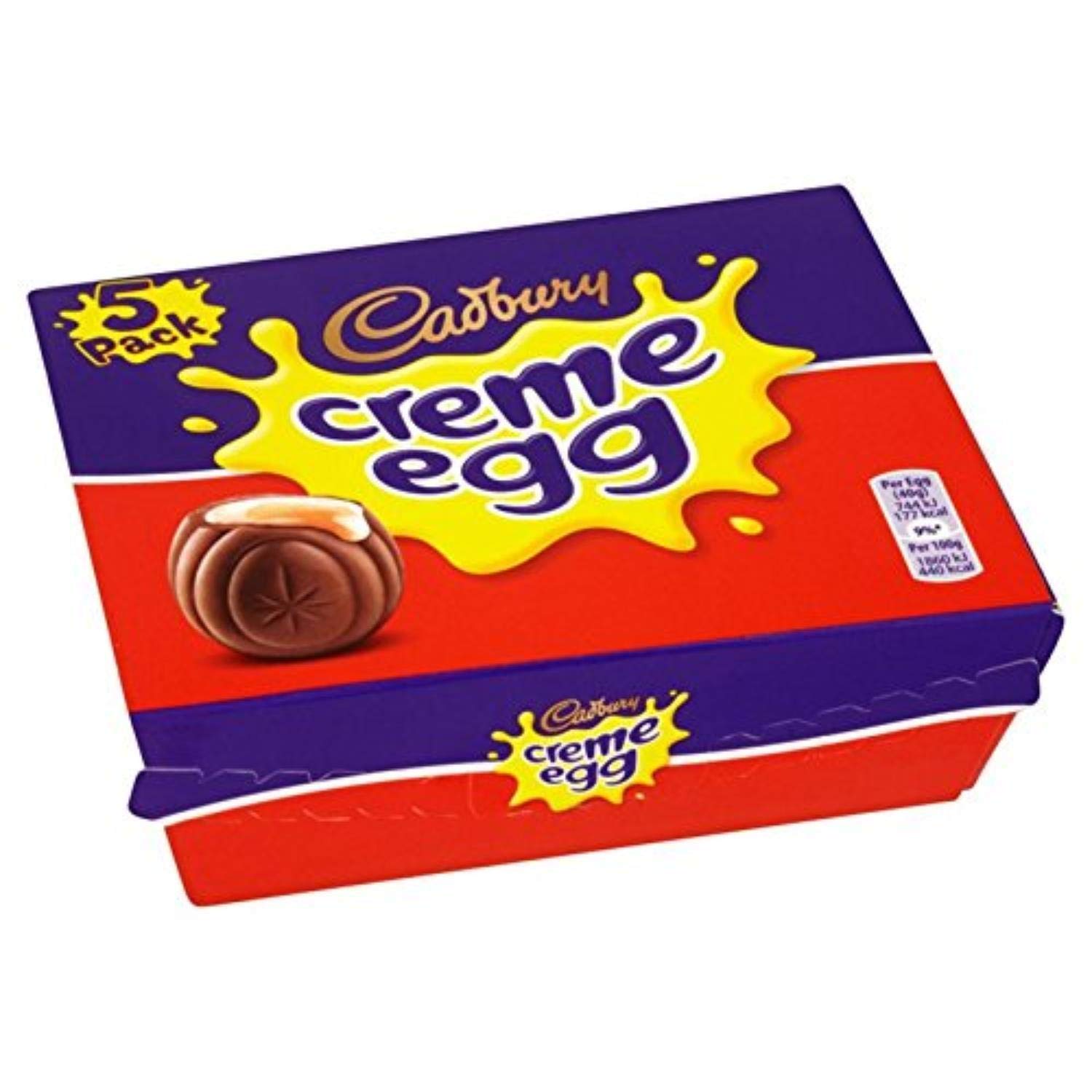 Cadbury logo with eggs, signifying authentic classic treat.
