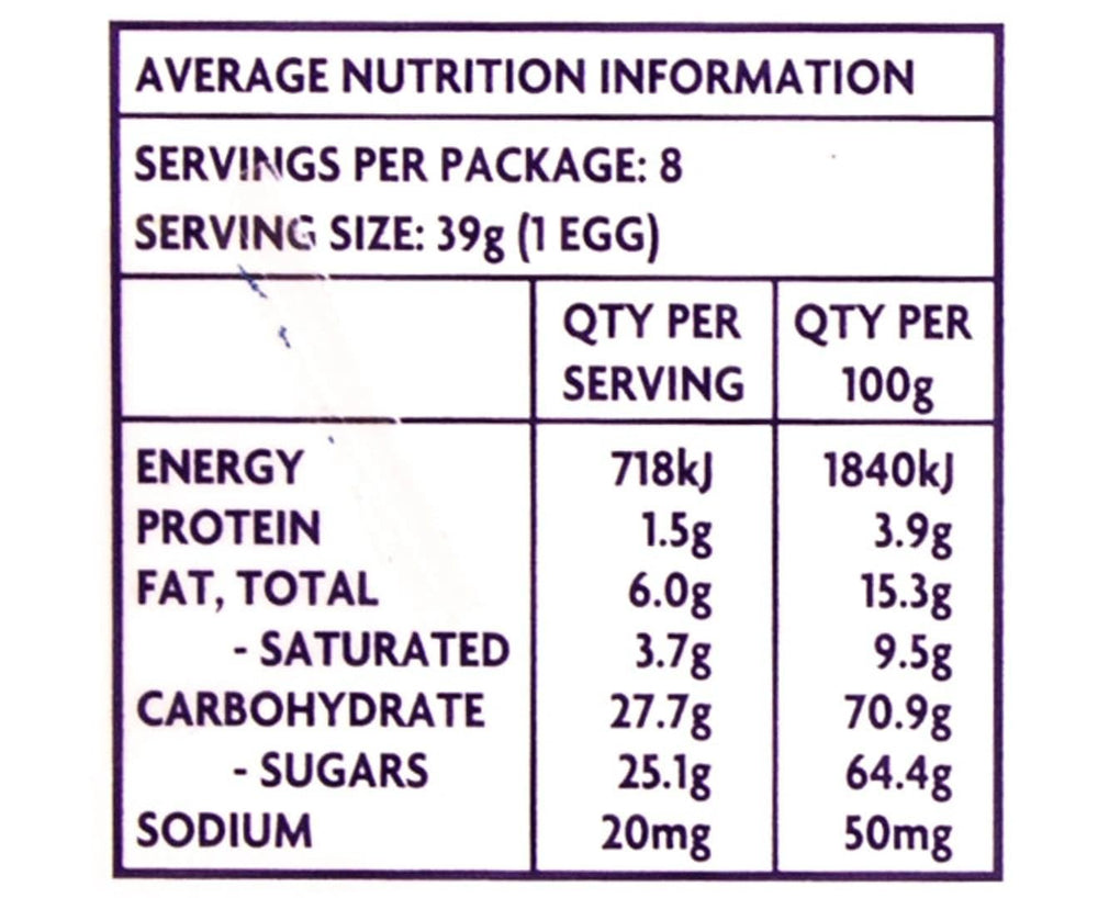 Cadbury Creme Eggs individually wrapped for freshness and easy gifting.