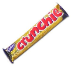 Cadbury Crunchie Bar 6-pack wrapped, rich milk chocolate with honeycomb center, ideal for sharing
