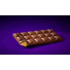 Cadbury Dairy Milk Caramello gooey caramel center, perfect dessert addition.