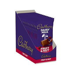 Cadbury Dairy Milk Fruit & Nut bar ready to melt for baking or dipping