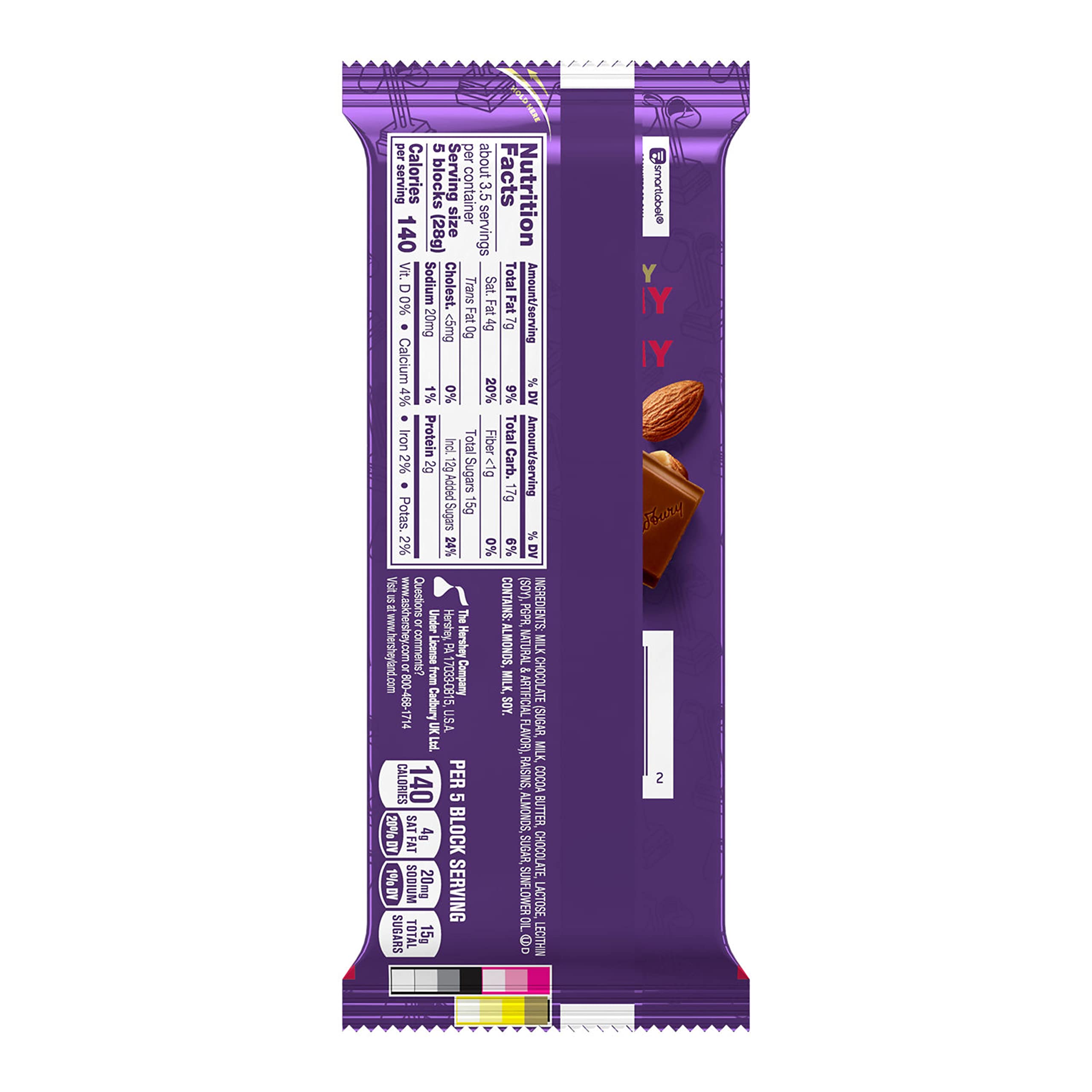 Bulk case of Cadbury Dairy Milk Fruit & Nut bars perfect for sharing at events