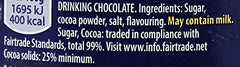 Cadbury Drinking Chocolate with sustainable cocoa for responsible indulgence.