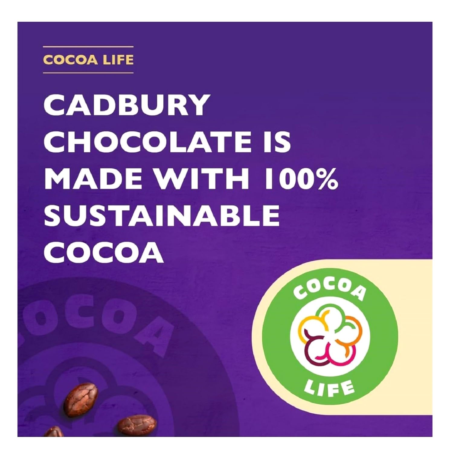 Cadbury Drinking Chocolate steaming mug ready to mix with hot milk.