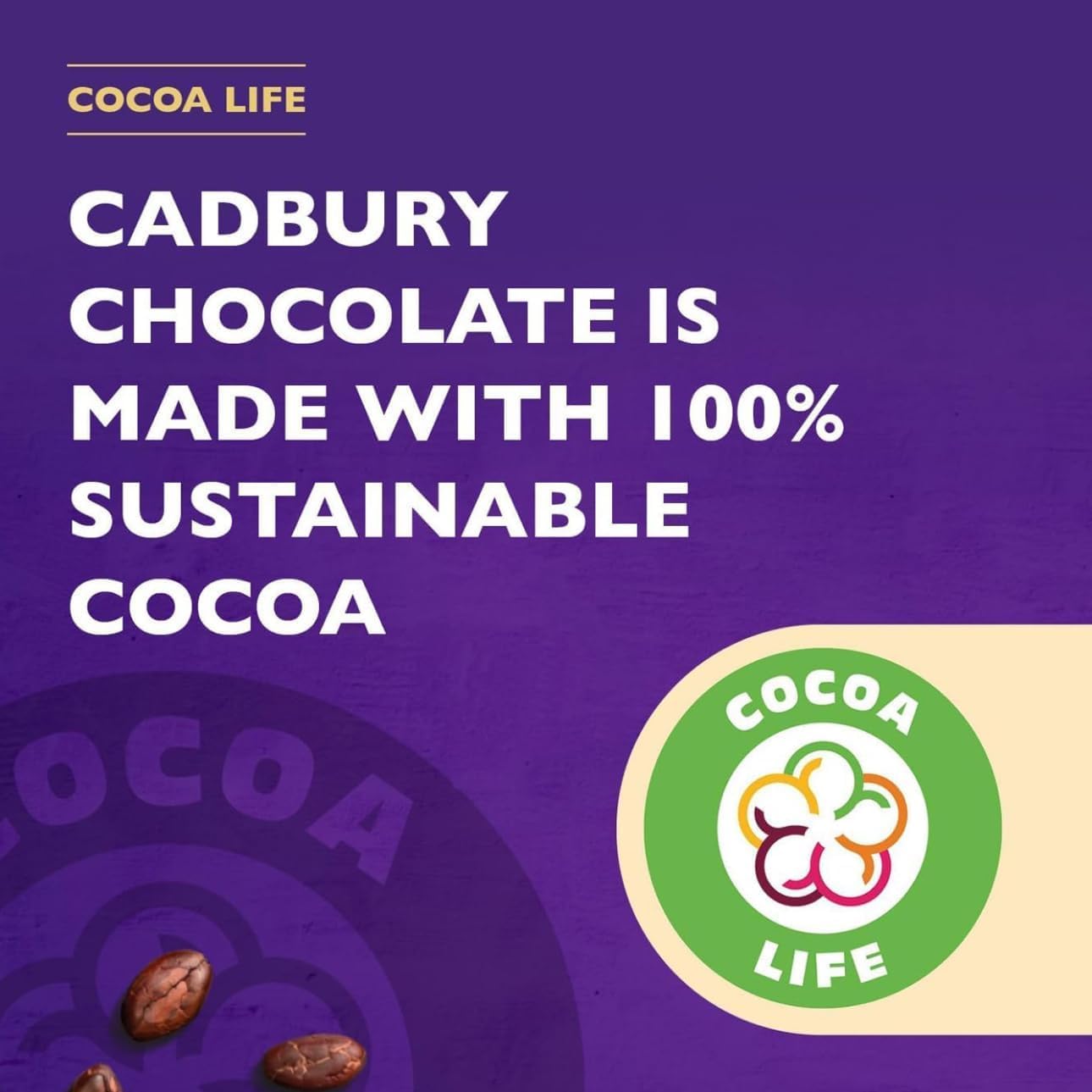 Cadbury Drinking Chocolate packaging highlights UK import and heritage.