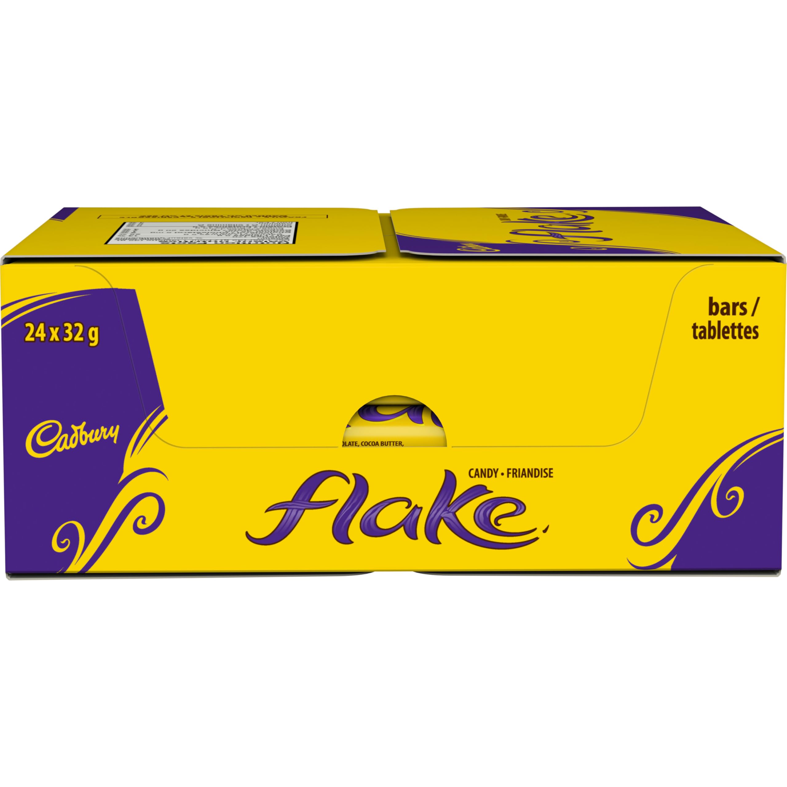 Cadbury Flake Bar pack of 24 on display, ideal for sharing.