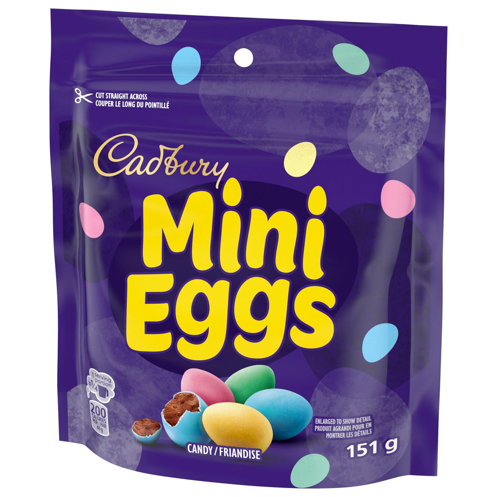 Cadbury Milk Chocolate Mini Eggs on a festive table display