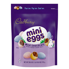 Cadbury Mini Eggs 26-ounce bag for family movie night and snacking.