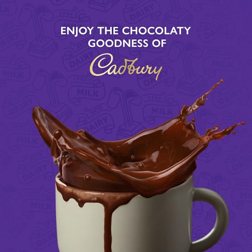 Cadbury Original Drinking Chocolate pack shot highlights a 500g tub for family sharing