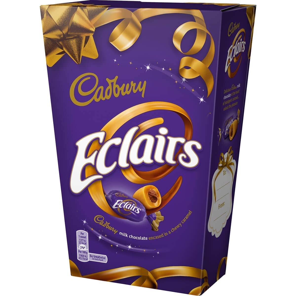Cadbury Original Eclairs Velvet Center, milk chocolate treat, ideal for gifting