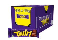 Cadbury Twirl wrapped bar for sharing at gatherings.