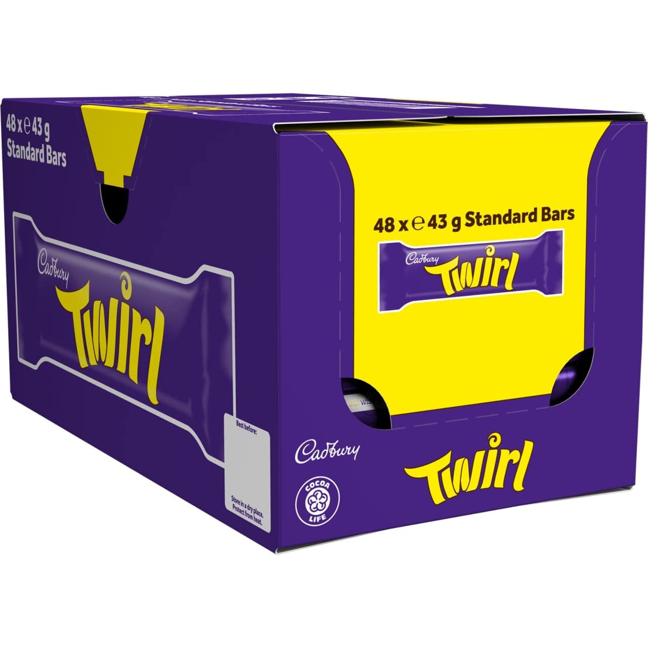 Cadbury Twirl plated as a dessert treat.