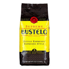 Cafe Bustelo Supreme whole bean coffee—multi-pack convenience for daily brews