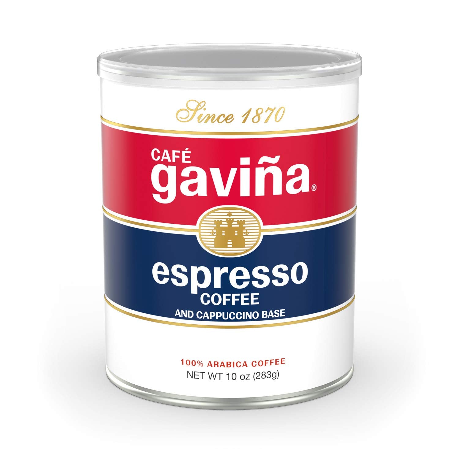 CAFÉ GAVIÑA ground espresso can highlights rich aroma for daily espresso.