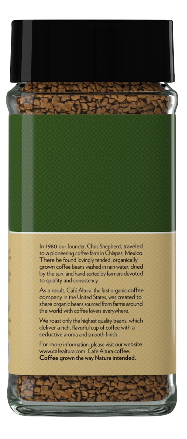  Cafe Altura toxin-free testing underscores product safety and purity.