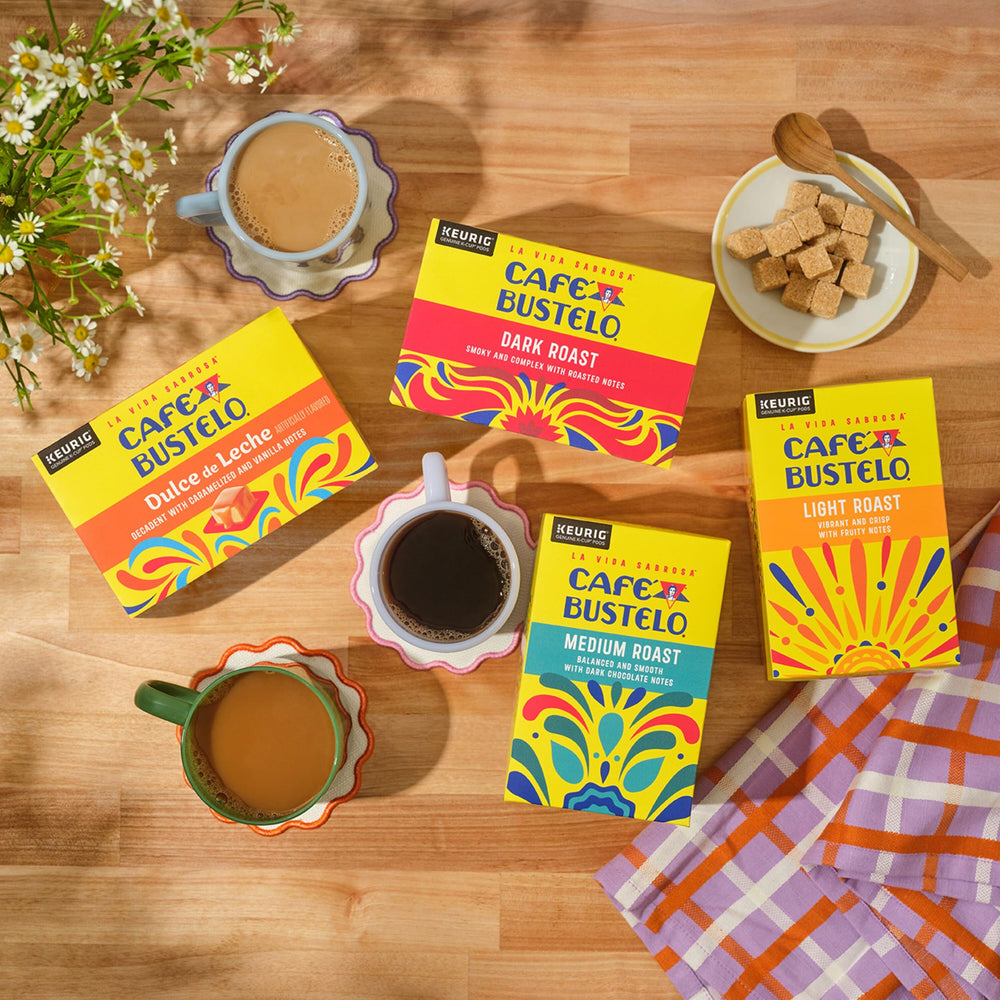 Cafe Bustelo bold flavor brew stands up to milk and ice