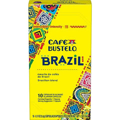 Cafe Bustelo Brazilian coffee beans dark roast delivering full-bodied flavor.