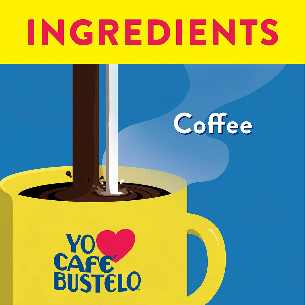 Cafe Bustelo espresso capsules in an original-line machine ready