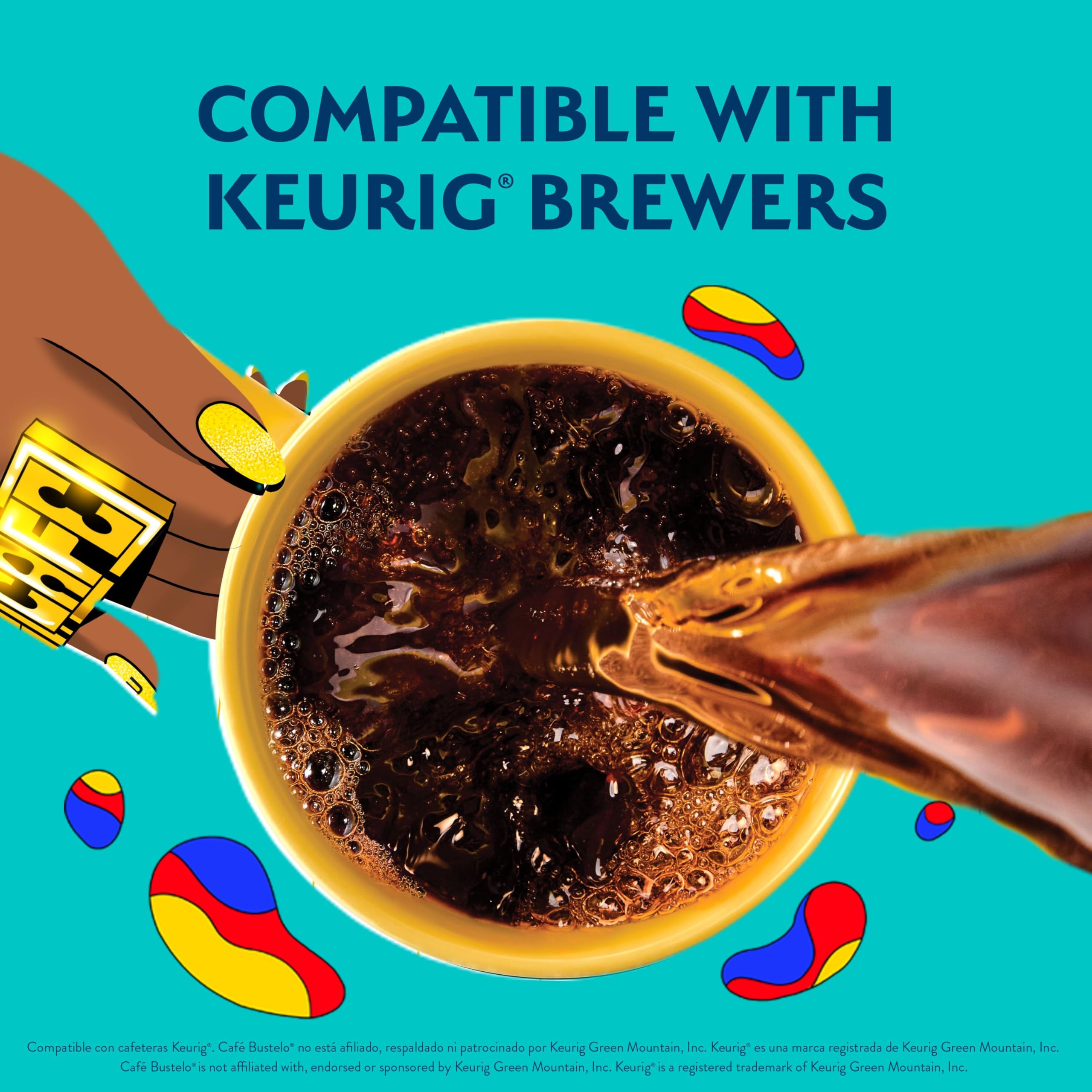 Aromas rise from a cup, evoking café-style indulgence