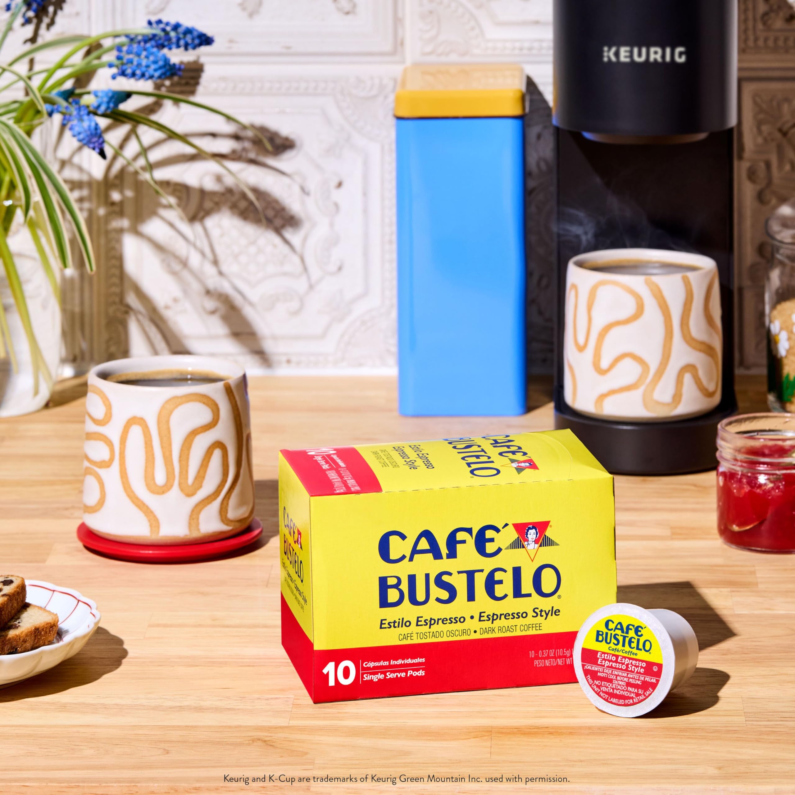 Keurig-compatible Cafe Bustelo packaging enables quick prep