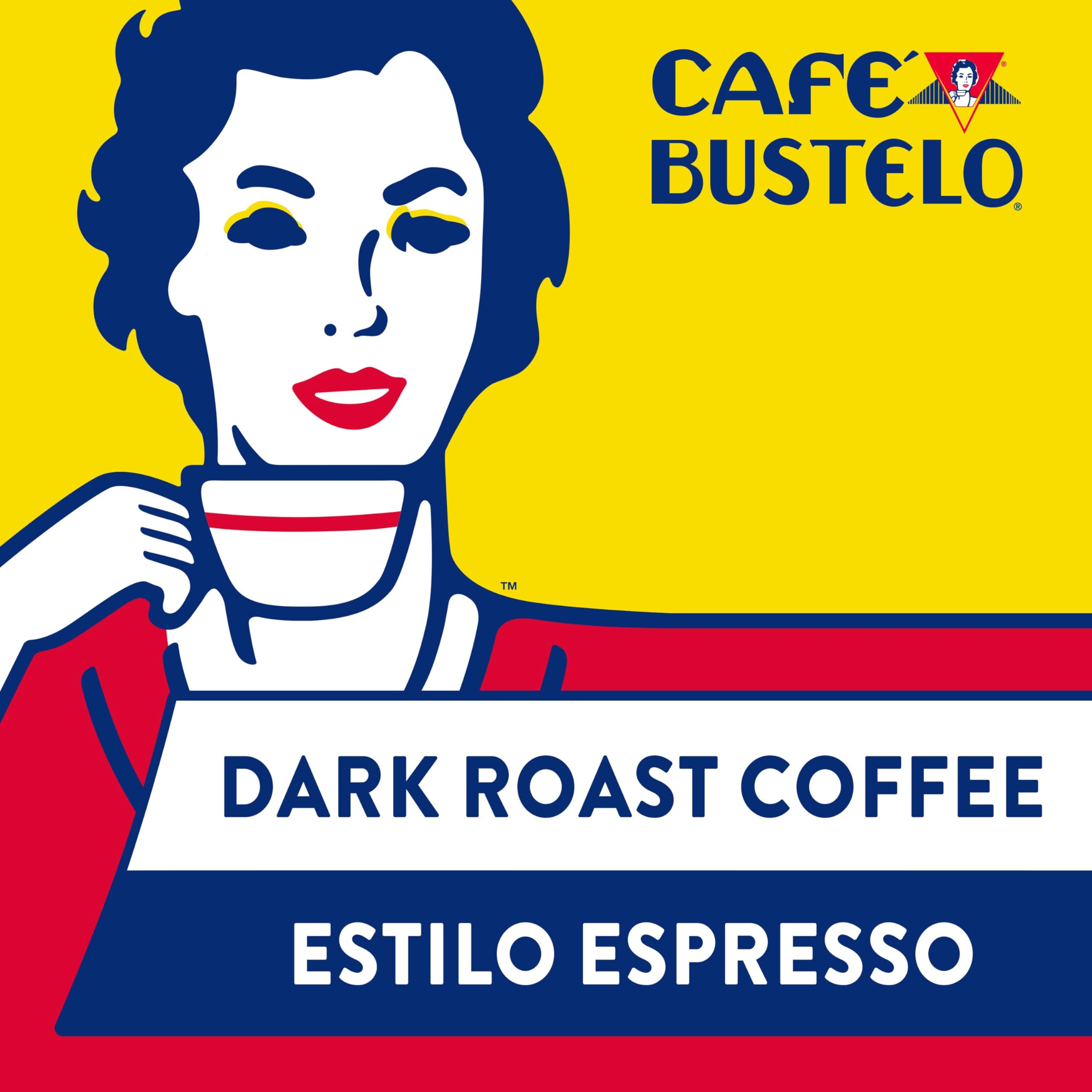 Cafe Bustelo brick ready to brew in drip or espresso machines.