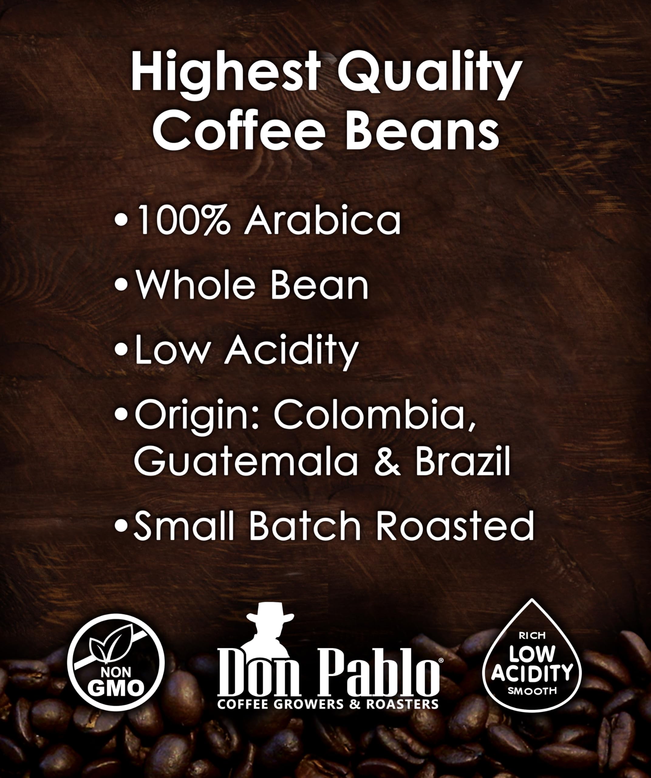 Cafe Don Pablo cup steaming evokes inviting aroma and smooth flavors.