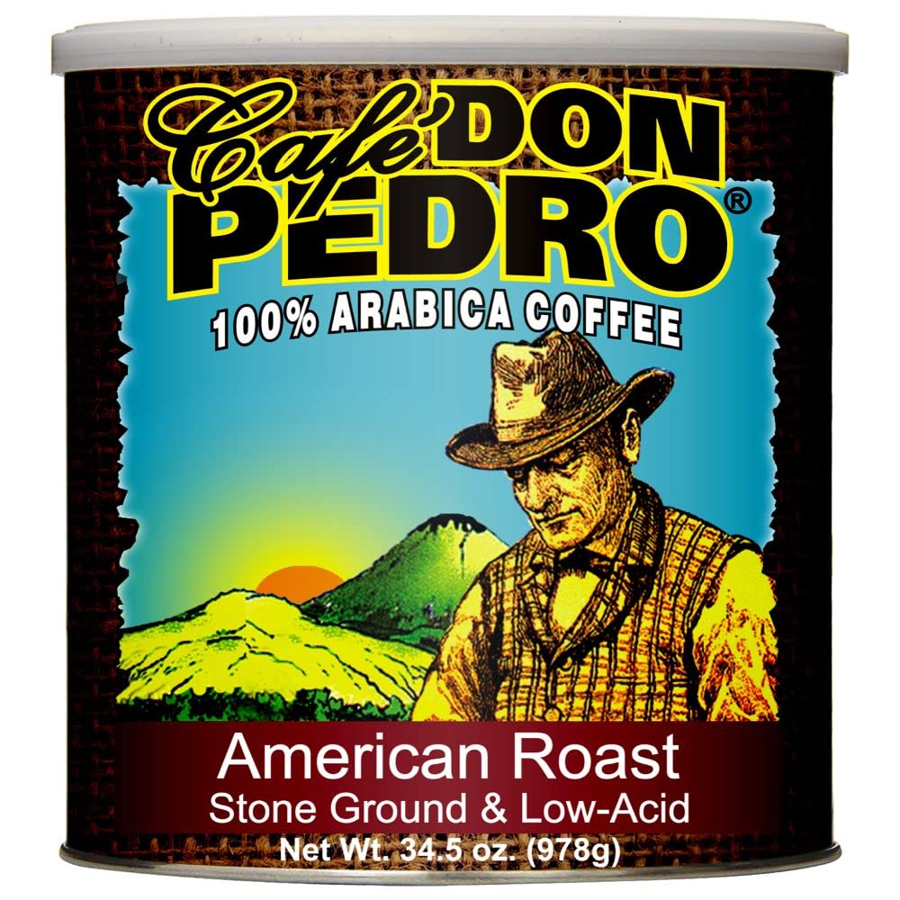 Cafe Don Pedro American Roast large can shown for sharing and family moments.