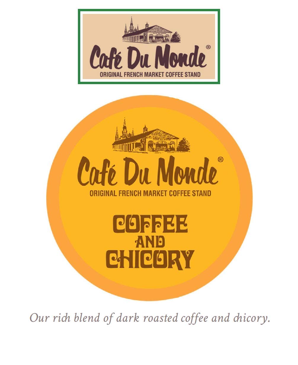 Cafe Du Monde coffee bean closeup reveals robust aroma.