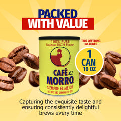 Cafe El Morro bulk 10oz pack emphasizes value and consistent flavor.