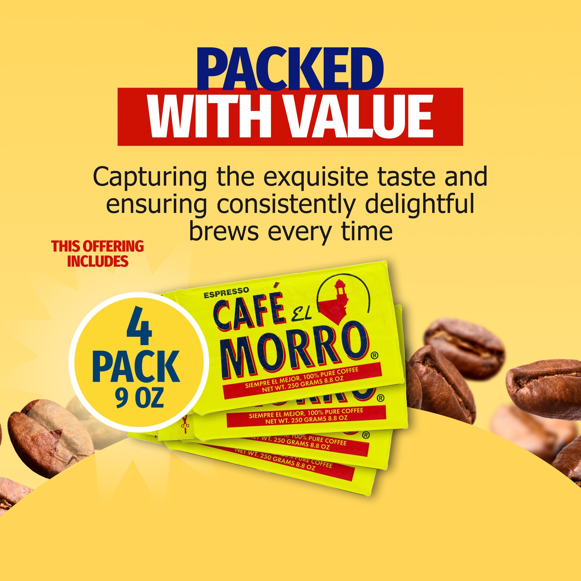 Espresso lovers enjoy Cafe El Morro bold flavor in cup