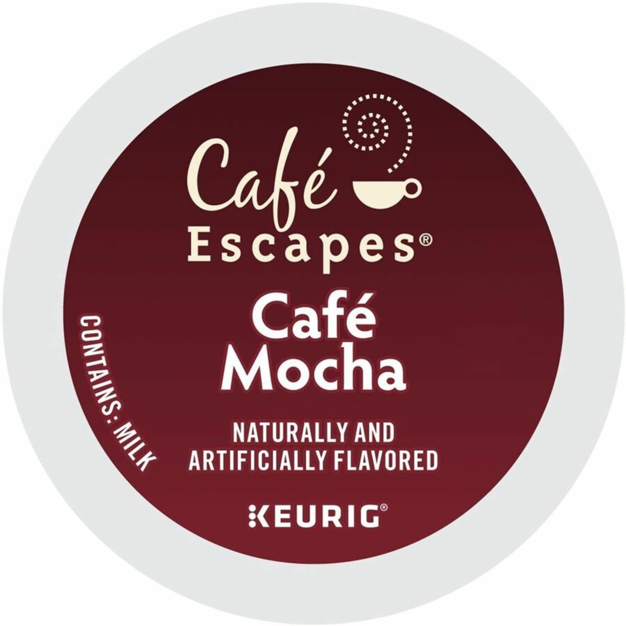 Cafe Escapes Cafe Mocha cup and saucer for a relaxing afternoon.