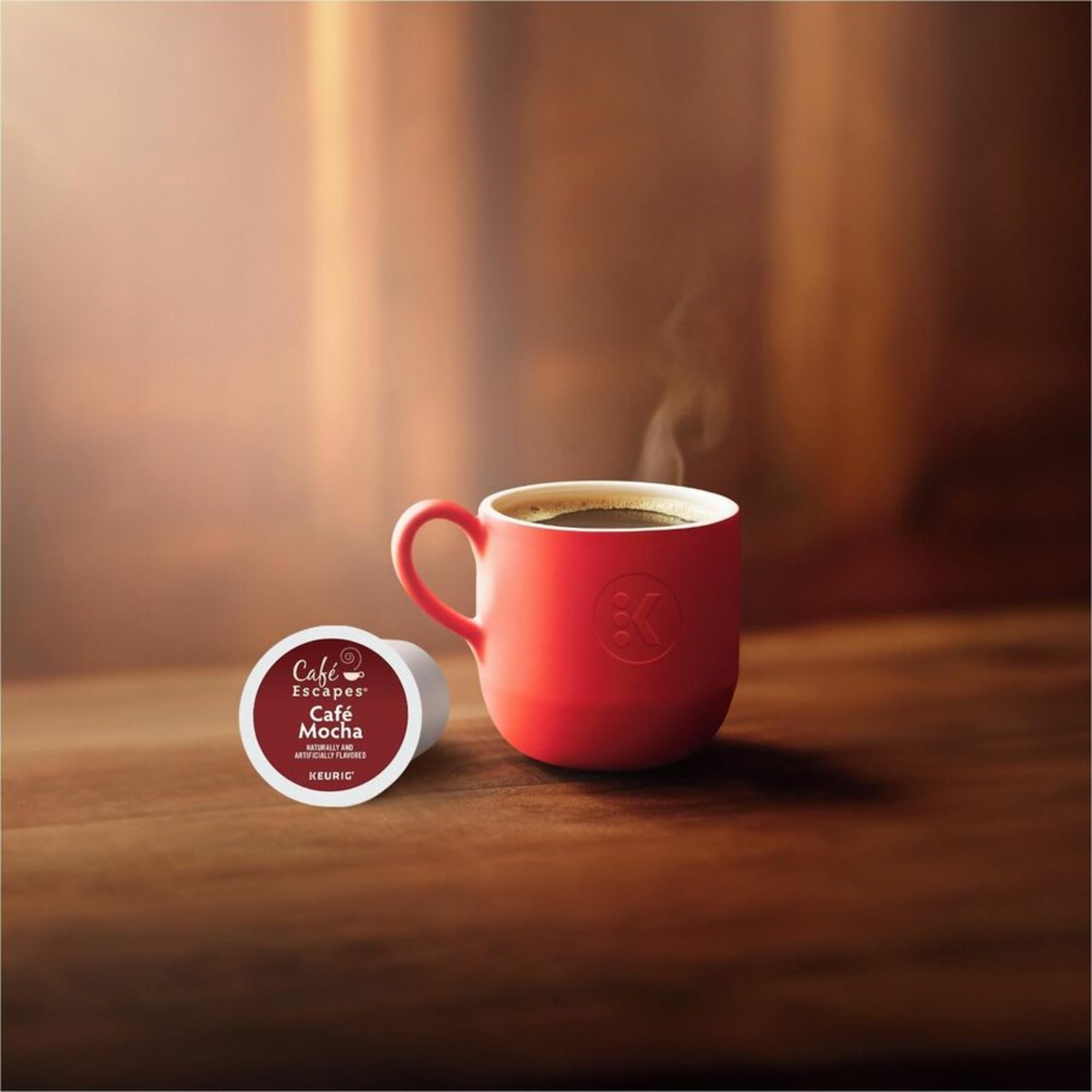 Cafe Escapes Cafe Mocha in a comforting morning routine setup.