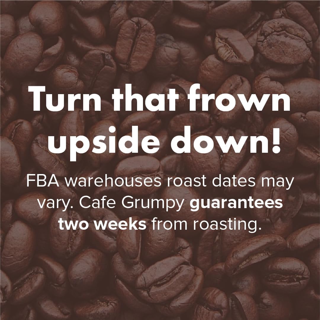 Café Grumpy Heartbreaker espresso shot glass illustrates bold, smooth medium roast.