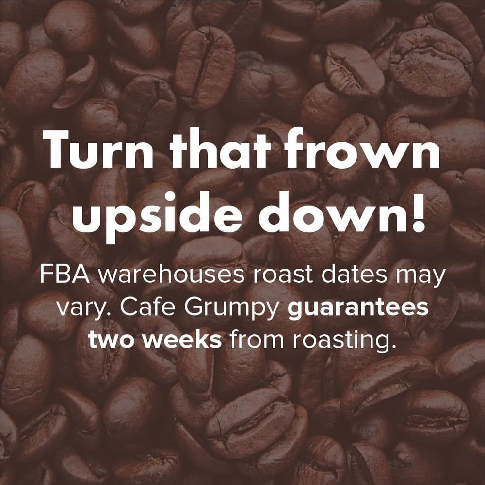Café Grumpy Heartbreaker espresso shot glass illustrates bold, smooth medium roast.